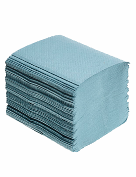 Mini Interleaf Hand Towels 1 Ply Blue 40 x 250
